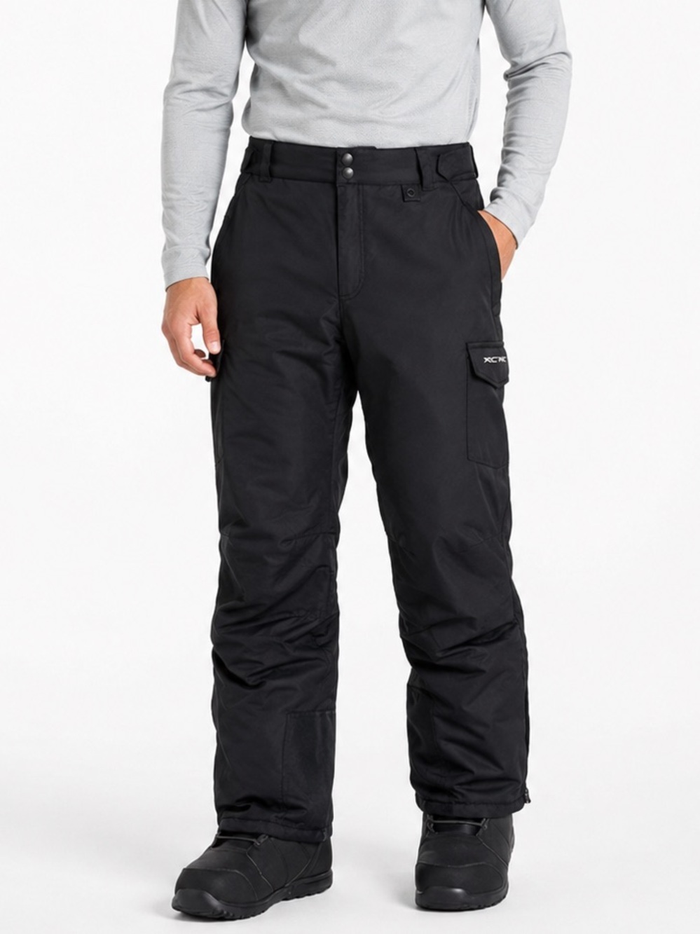 Arctix Men’s Large Black Insulated Snow Ski Snowboard Winter Cargo Pants 1960
